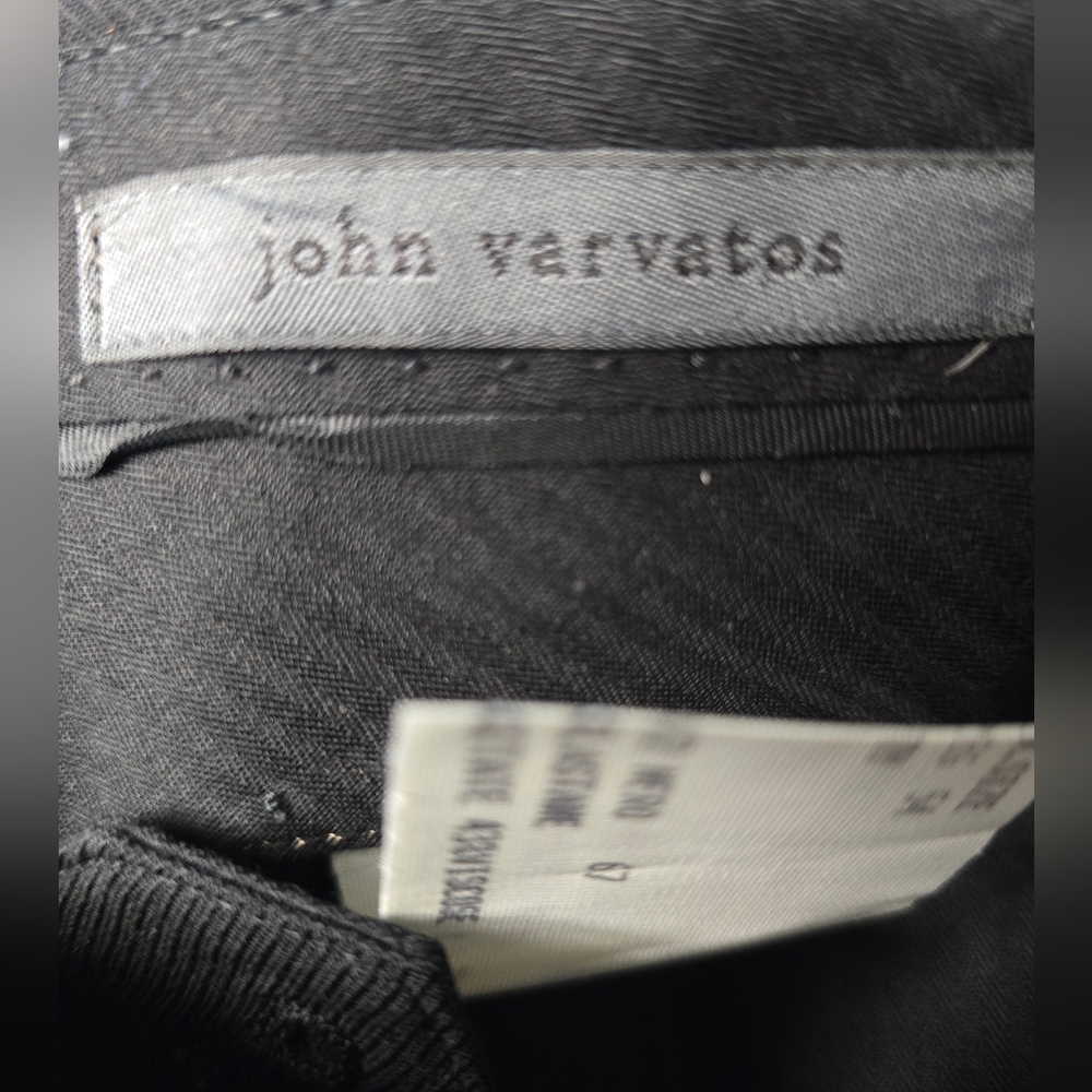 John Varvatos Virgin Wool Blend Men's Black Dress Pants Sz.38x30 54 Reg. - Picture 7 of 13